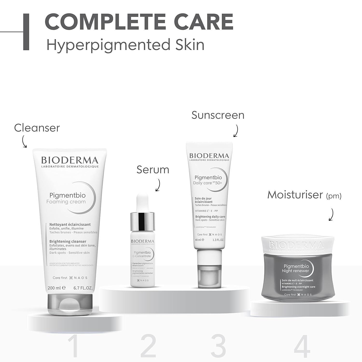 Bioderma Pigmentbio Face & Body Foaming Cream Cleanser for Dark Spots & Sensitive Skin, 200ml product image 6