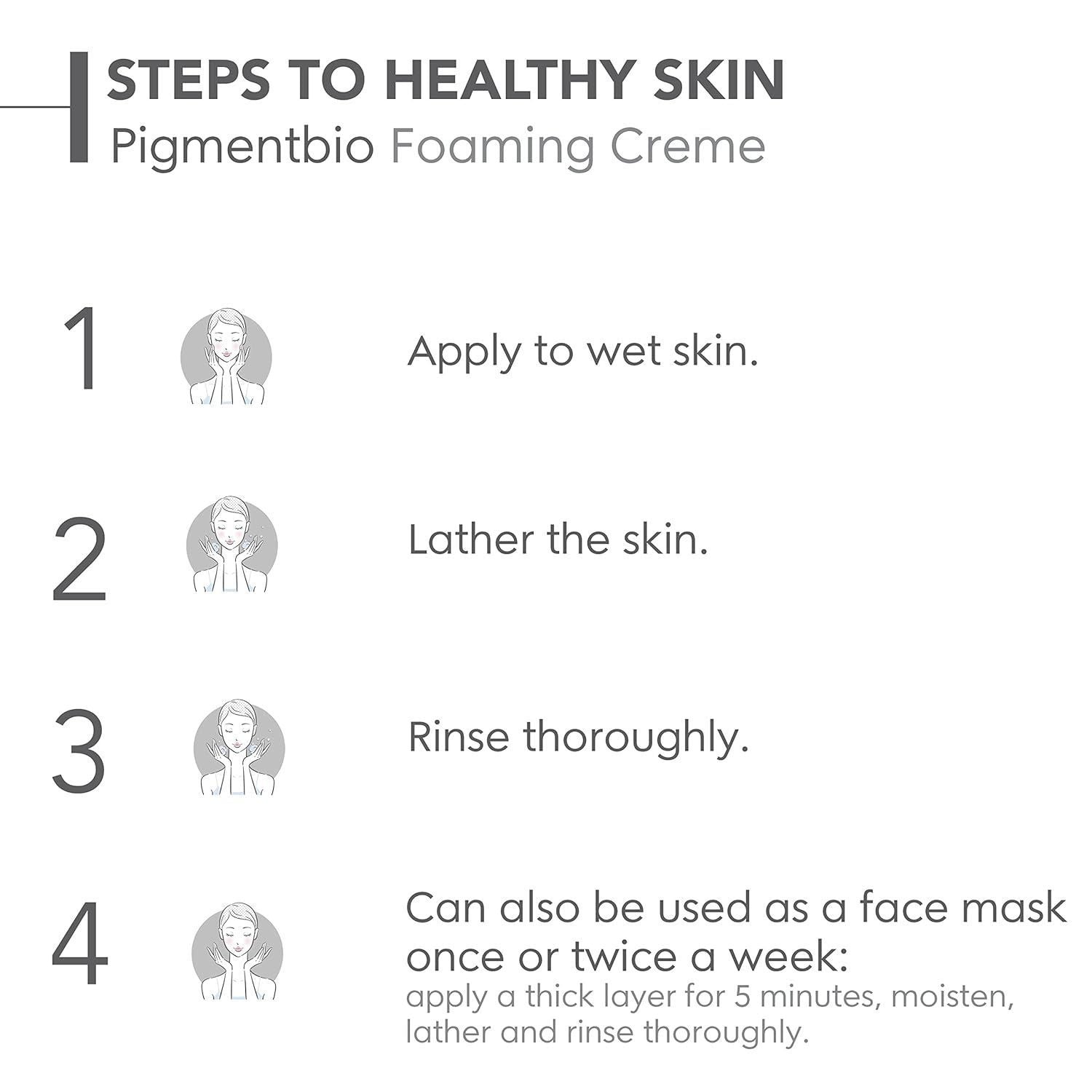 Bioderma Pigmentbio Face & Body Foaming Cream Cleanser for Dark Spots & Sensitive Skin, 200ml product image 8