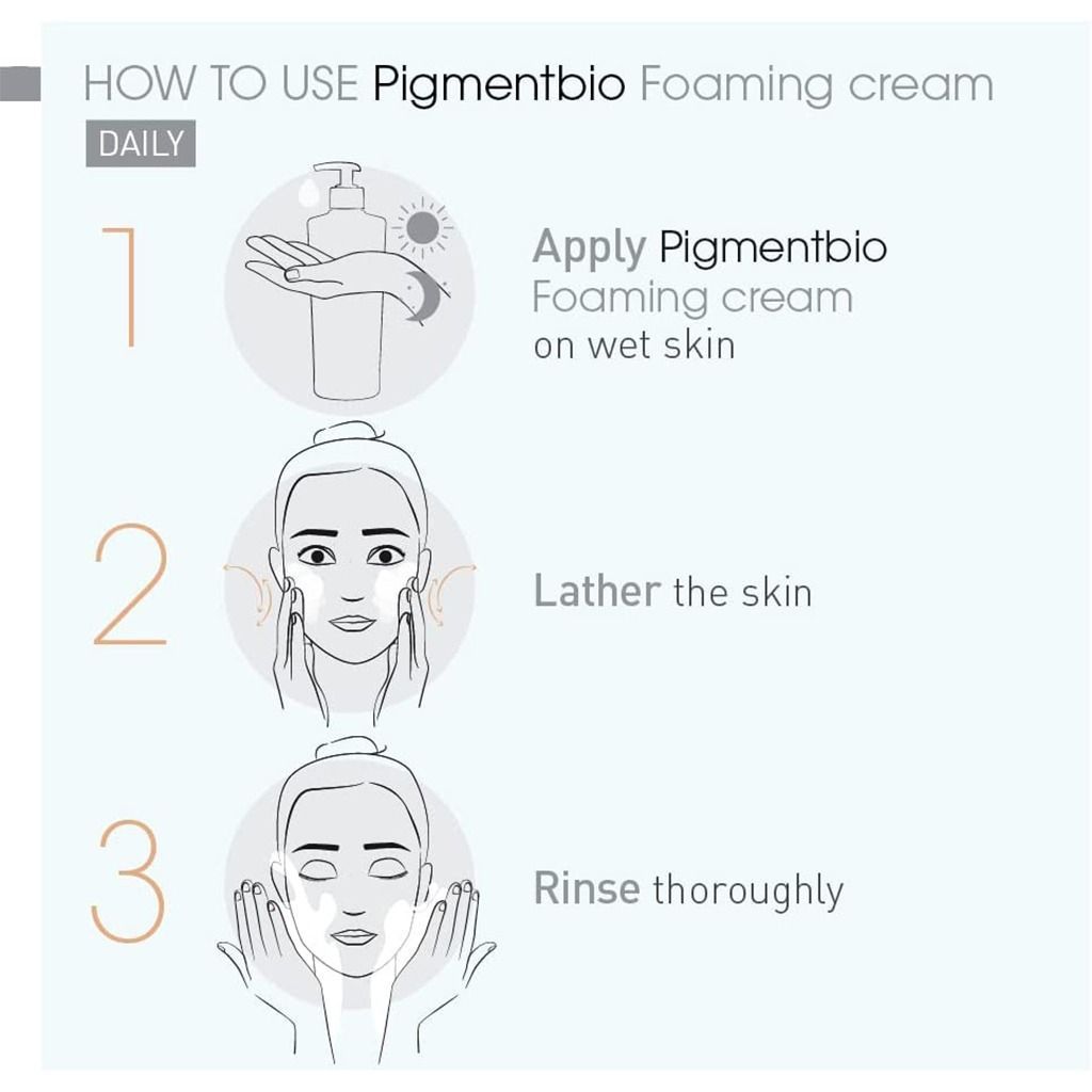 Bioderma Pigmentbio Face & Body Foaming Cream Cleanser, 500ml product image 4