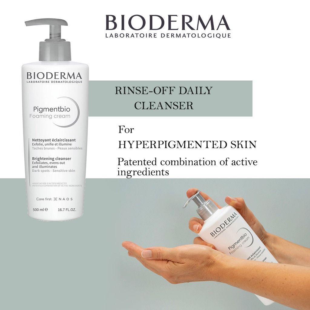 Bioderma Pigmentbio Face & Body Foaming Cream Cleanser, 500ml product image 6