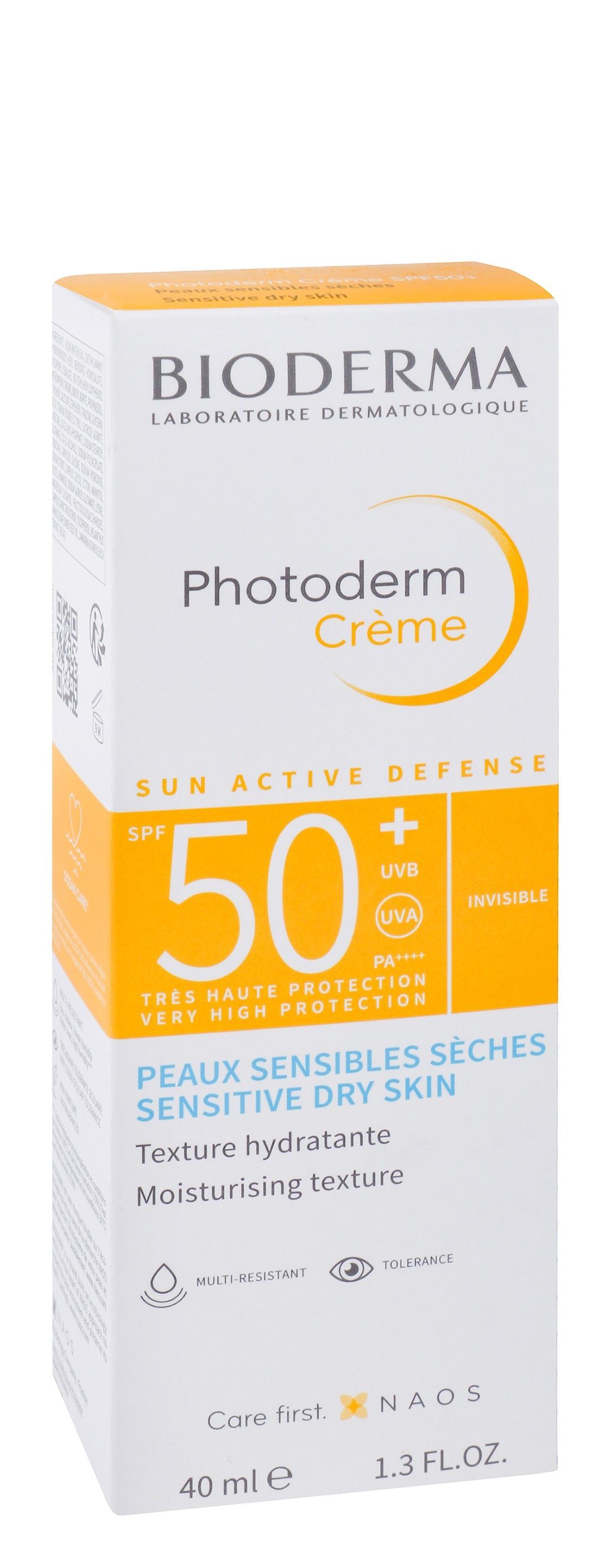 Bioderma Photoderm Water-Resistant Moisturizing Facial Sunscreen for Sensitive & Dry Skin SPF50+, 40ml product image