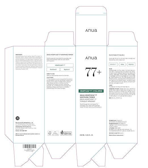 Anua Heartleaf 77% Soothing Facial Toner, 250ml product image 9