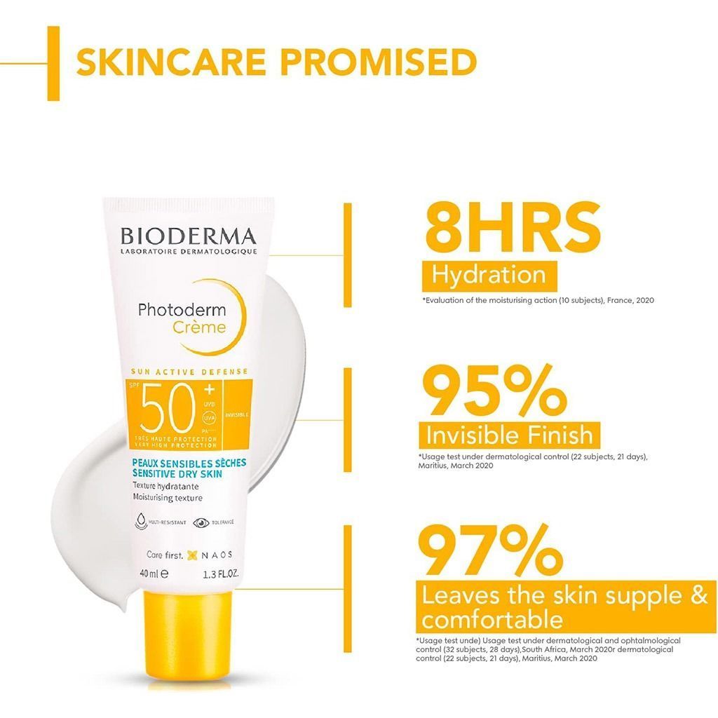 Bioderma Photoderm Water-Resistant Moisturizing Facial Sunscreen for Sensitive & Dry Skin SPF50+, 40ml product image 3