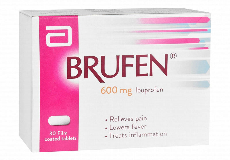 Brufen 600mg Ibuprofen for Reducing Fever, Relieving Pain & Treating Inflammations, 30 Tablets