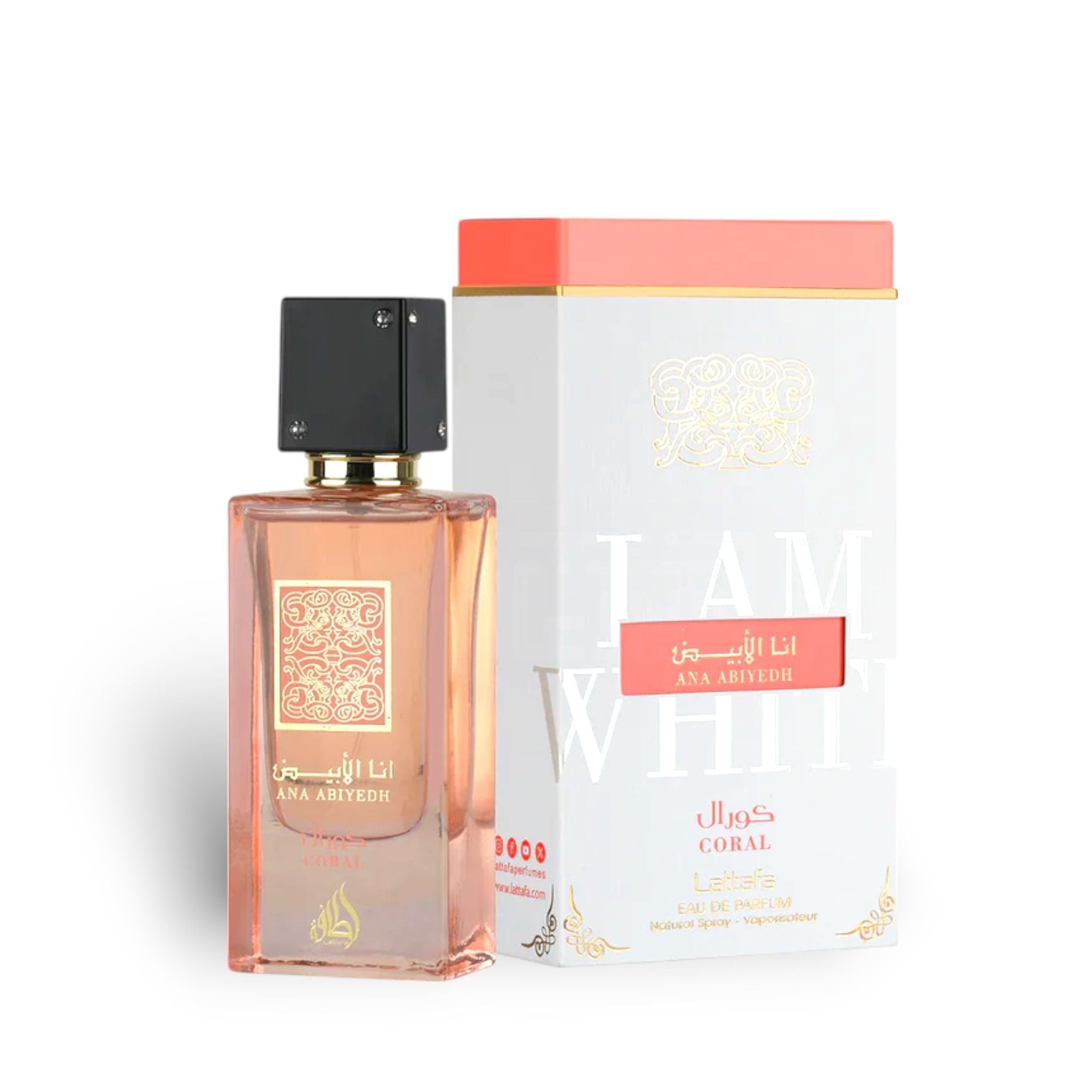 Lattafa Ana Abiyedh Coral Perfume, 60ml product image