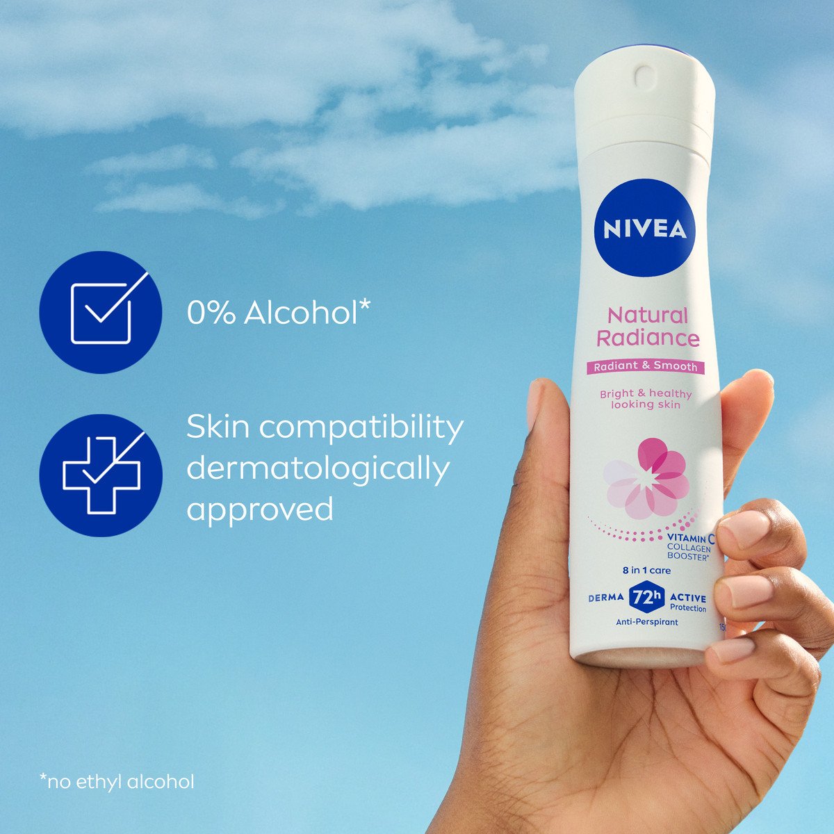 Nivea Natural Radiance Deodorant Women, 150ml product image 2