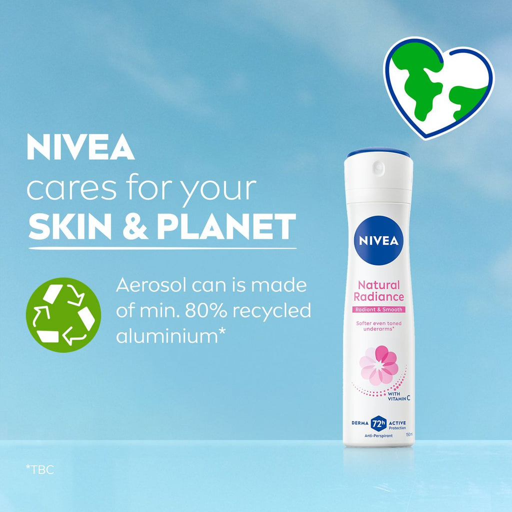 Nivea Natural Radiance Deodorant Women, 150ml product image 6