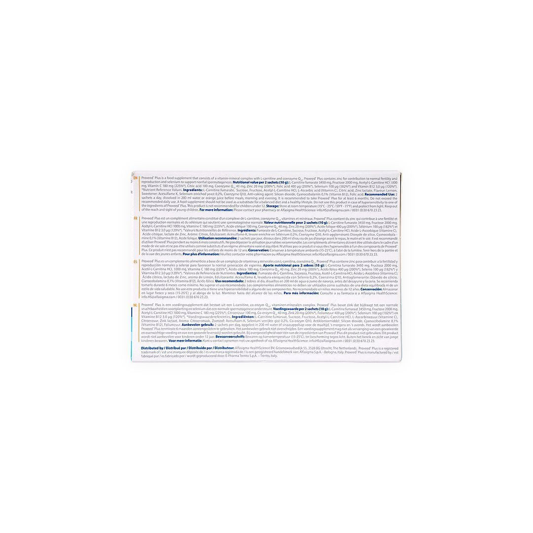 Proxeed Plus Male Fertility Supplement Sachets Lemon Flavor, 30 x 5g product image 3