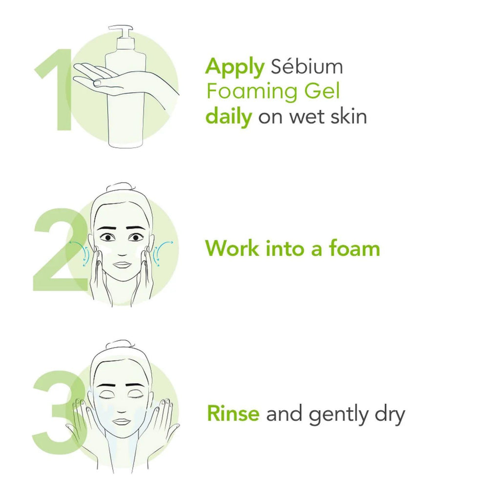 Bioderma Sebium Hypoallergenic Purifying & Cleansing Facial Cleanser Gel for Combination & Oily Skin, 200ml product image 7