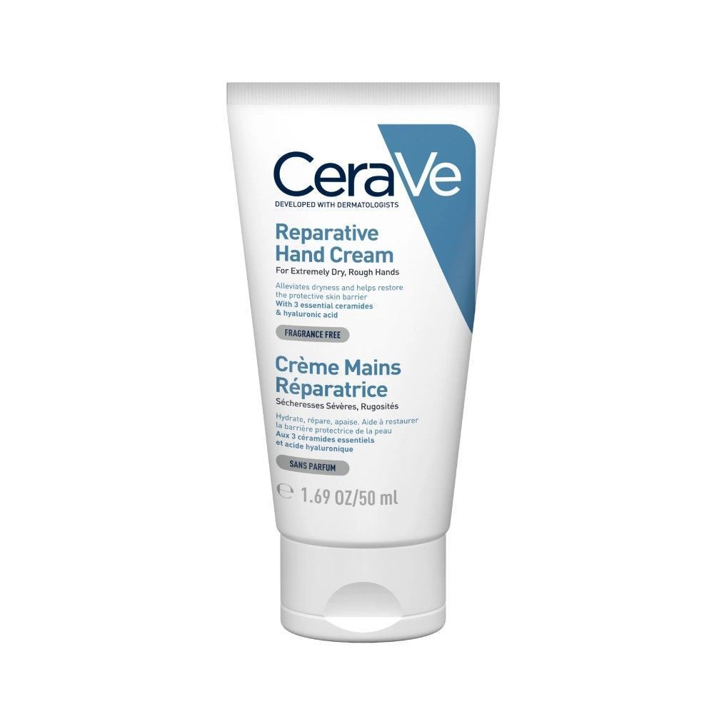 CeraVe Reparative Cream with Essential Ceramides & Hyaluronic Acid for Extremely Dry & Rough Hands, 50ml product image