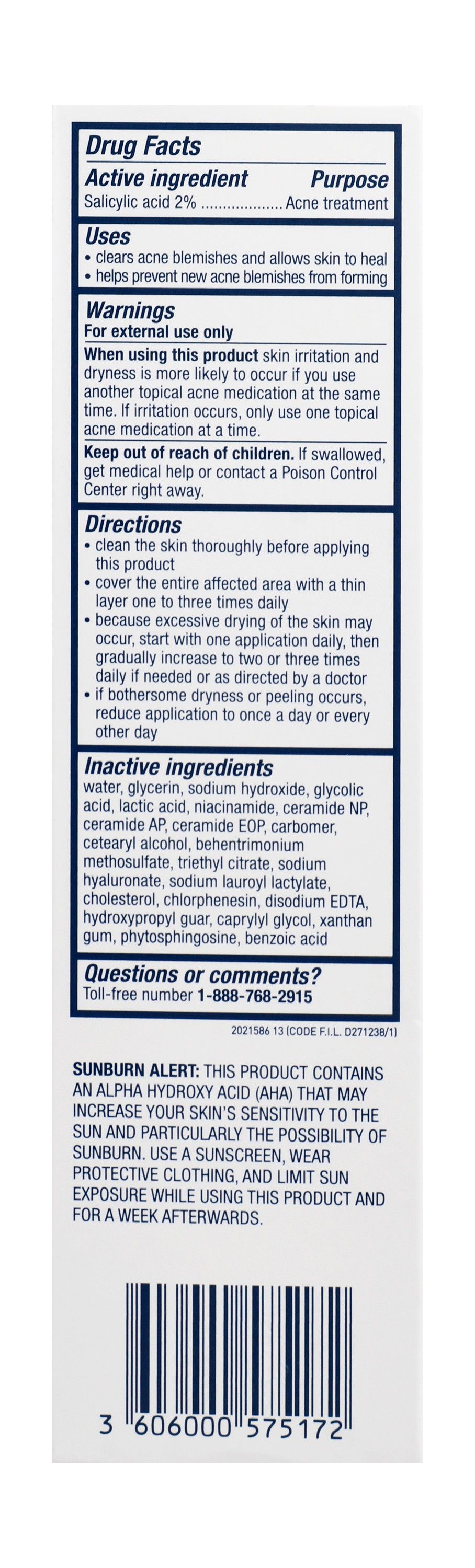 CeraVe 2% Salicylic Acid Acne Control Gel with AHA & BHA, 40ml product image 2