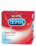 Durex Extra Thin Condoms, 3 Pieces product image