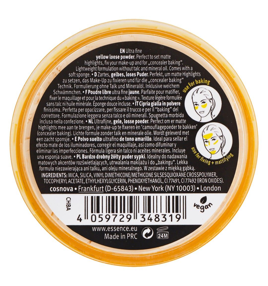 Essence Mattifying Loose Fixing Powder Banana, 1 Piece product image 2