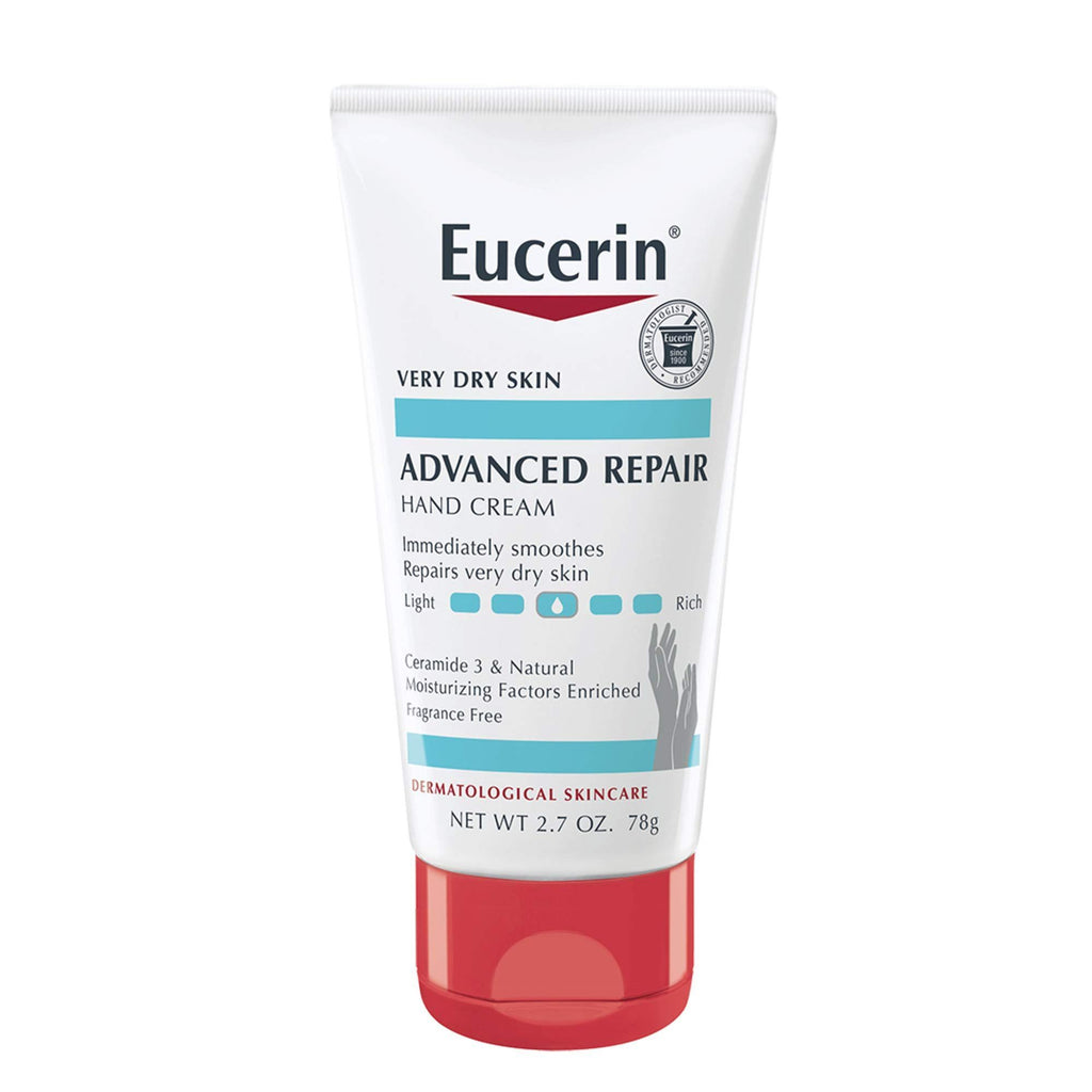 Eucerin Advanced Repair Non-Greasy Smoothing & Moisturizing Hand Cream with Ceramides for Very Dry Skin, 78g product image