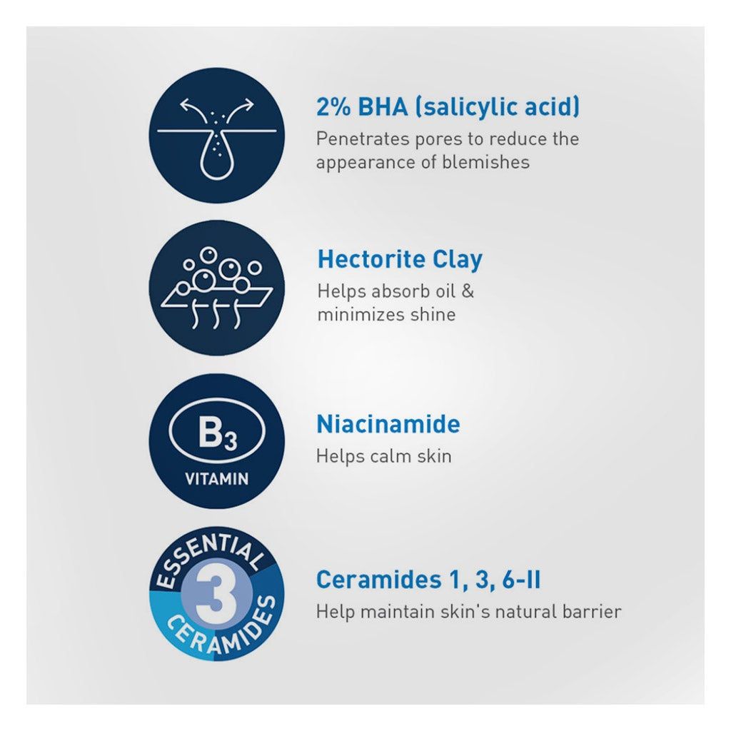 CeraVe Blemish Control Face Cleansing Gel with Ceramides, Salicylic Acid & Niacinamide for Blemish, 236ml product image 4