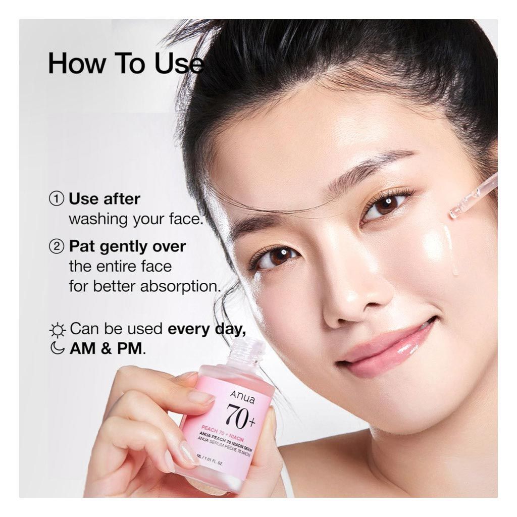 Anua Peach 70% Niacin Face Serum, 30ml product image 6