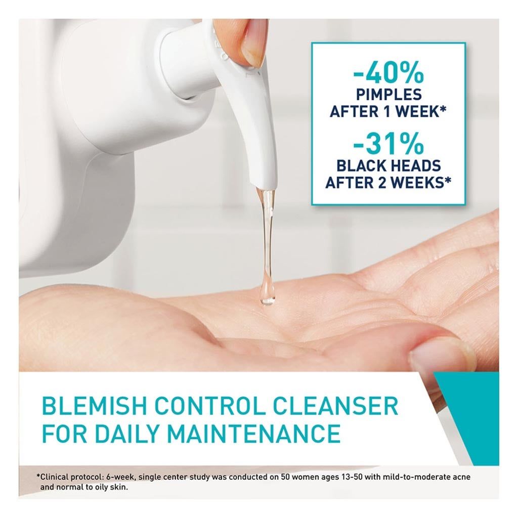CeraVe Blemish Control Face Cleansing Gel with Ceramides, Salicylic Acid & Niacinamide for Blemish, 236ml product image 6