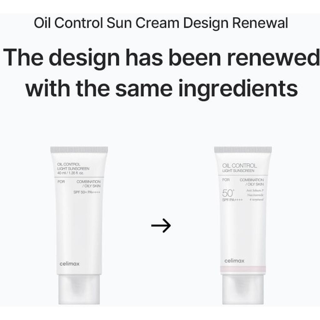 Celimax Oil Control Light Sunscreen SPF50+, 40ml product image 2