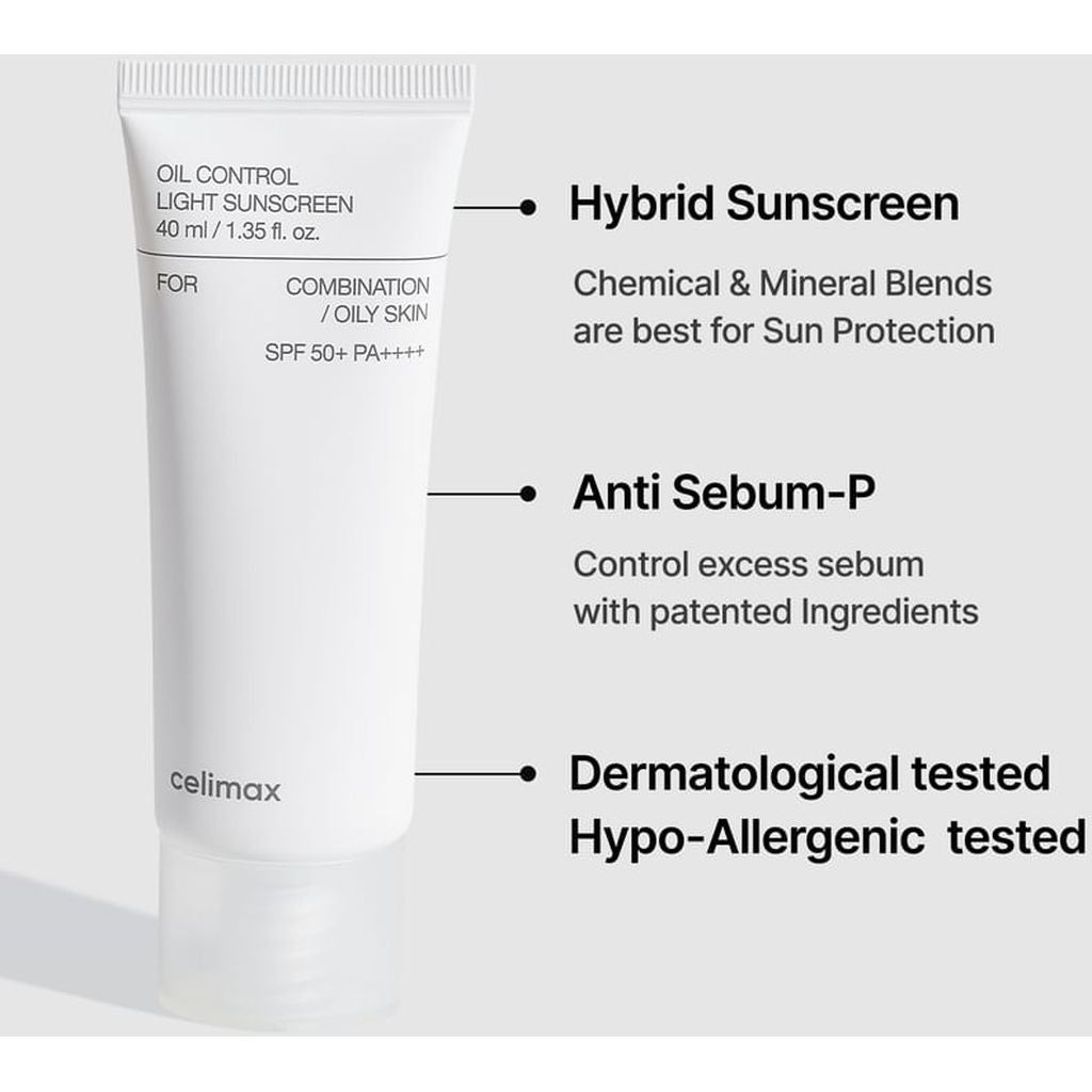 Celimax Oil Control Light Sunscreen SPF50+, 40ml product image 4