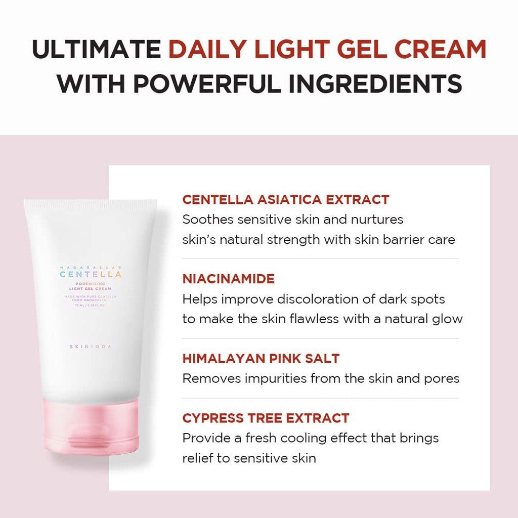 Skin1004 Madagascar Centella Poremizing Light Facial Gel Cream, 75ml product image 5