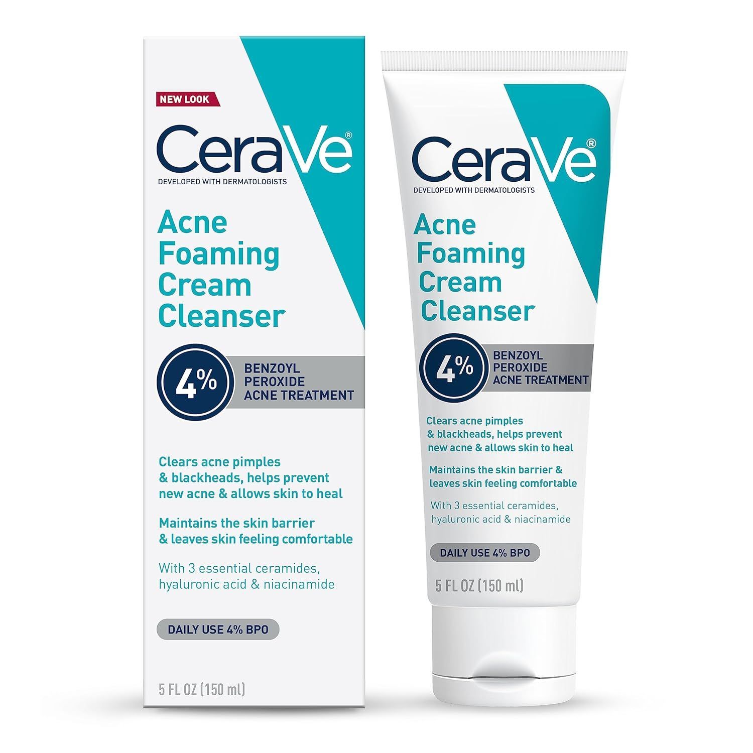 CeraVe Acne Foaming Cream Cleanser, 150ml product image