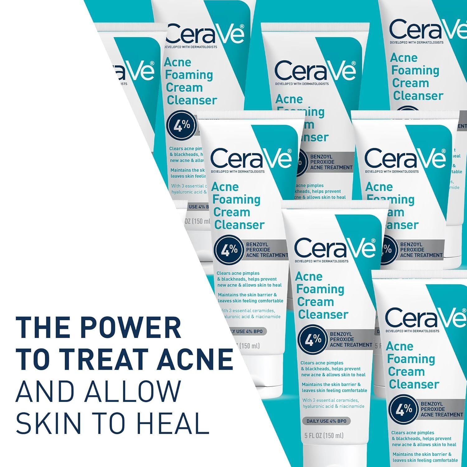 CeraVe Acne Foaming Cream Cleanser, 150ml product image 2