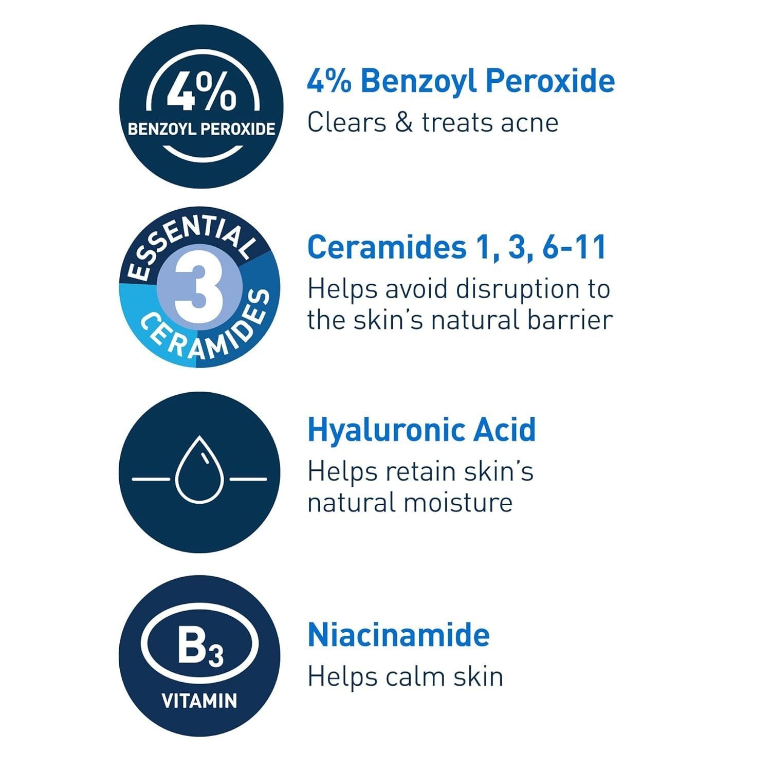 CeraVe Acne Foaming Cream Cleanser, 150ml product image 3