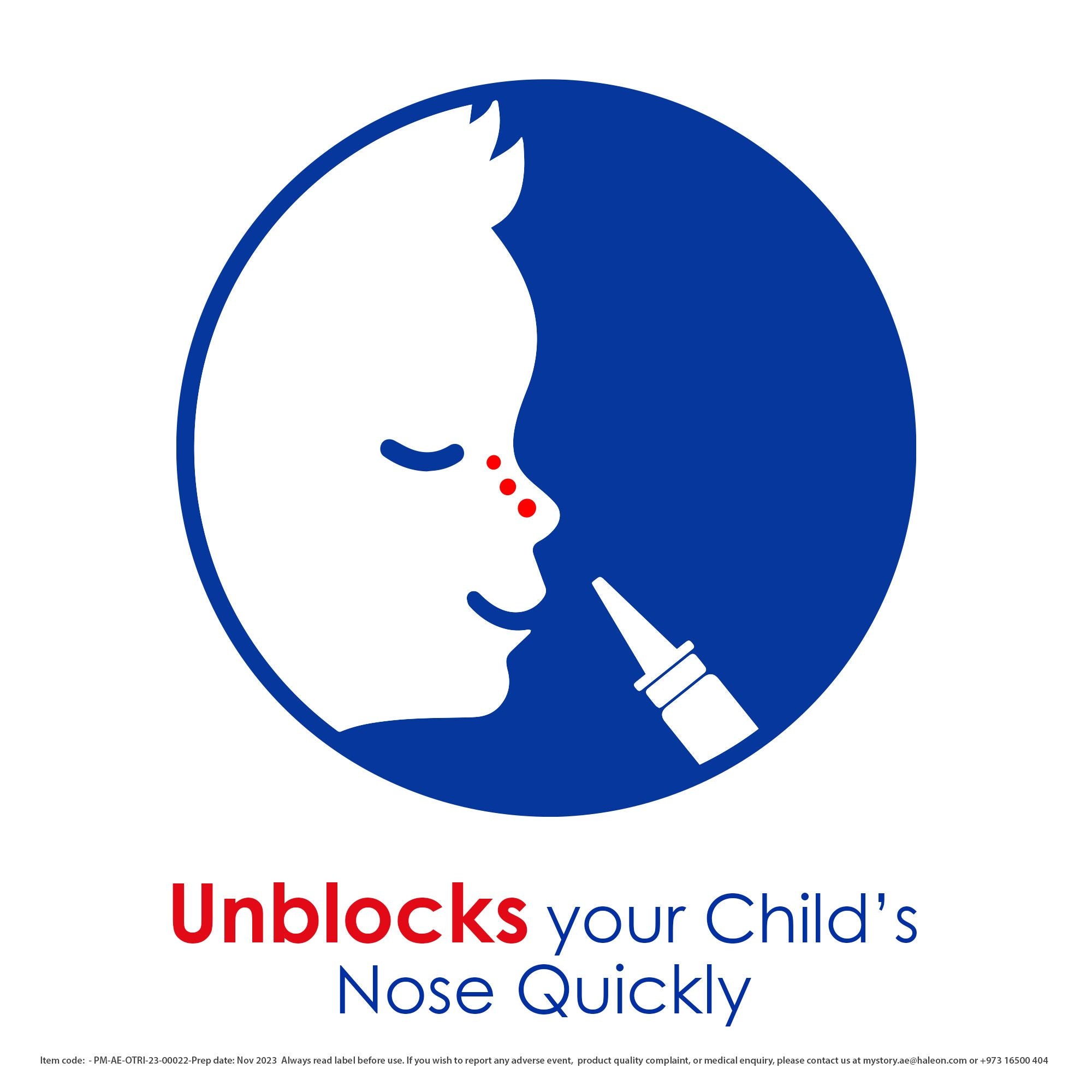 Otrivin 0.05% Child Nasal Decongestant Spray, For Ages 1-11, 10ml product image 3