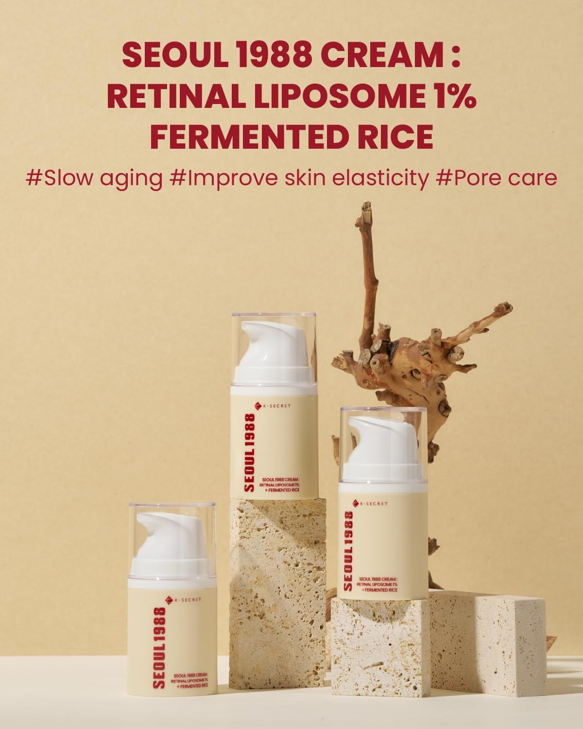K-secret Seoul 1988 Retinal Liposome 1% + Fermented Rice Cream, 50ml product image 3