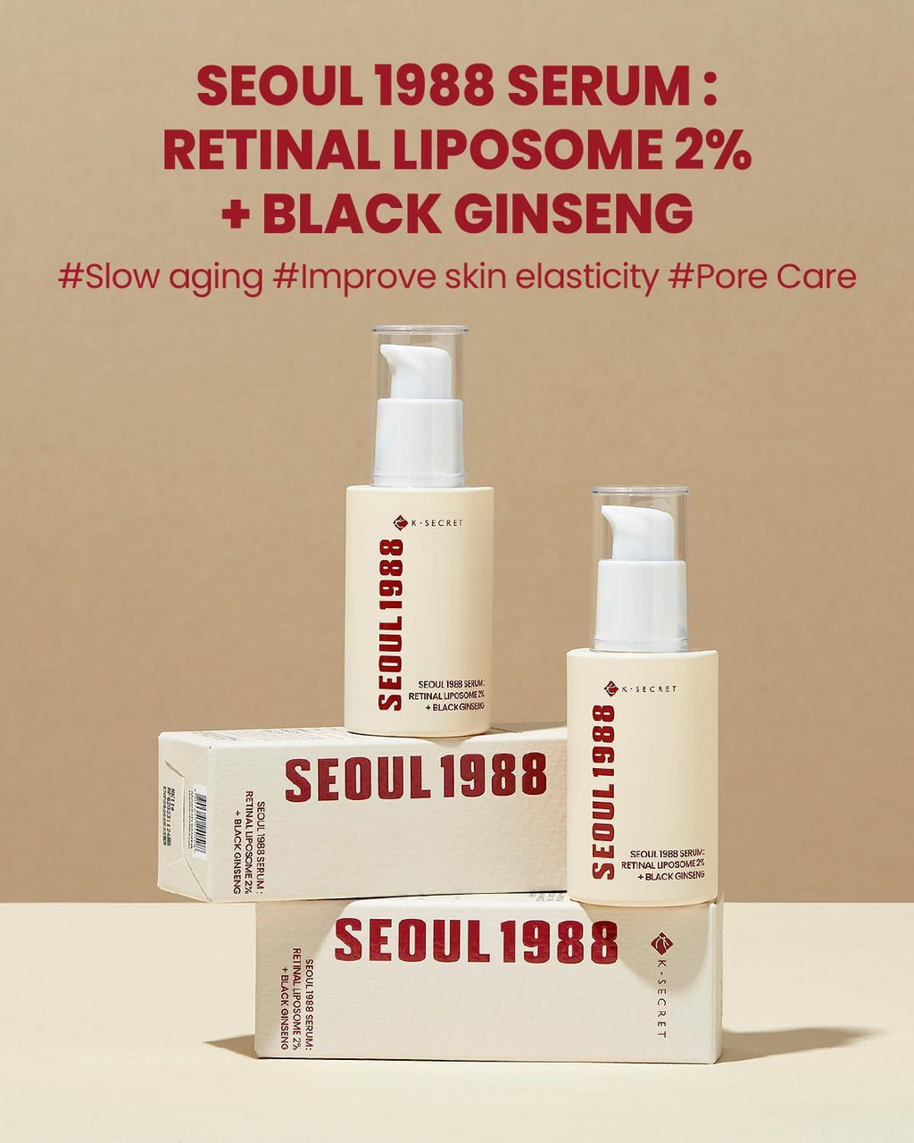 K-Secret Seoul 1988 Serum Retinal Liposome 2% + Black Ginseng, 30ml product image 2