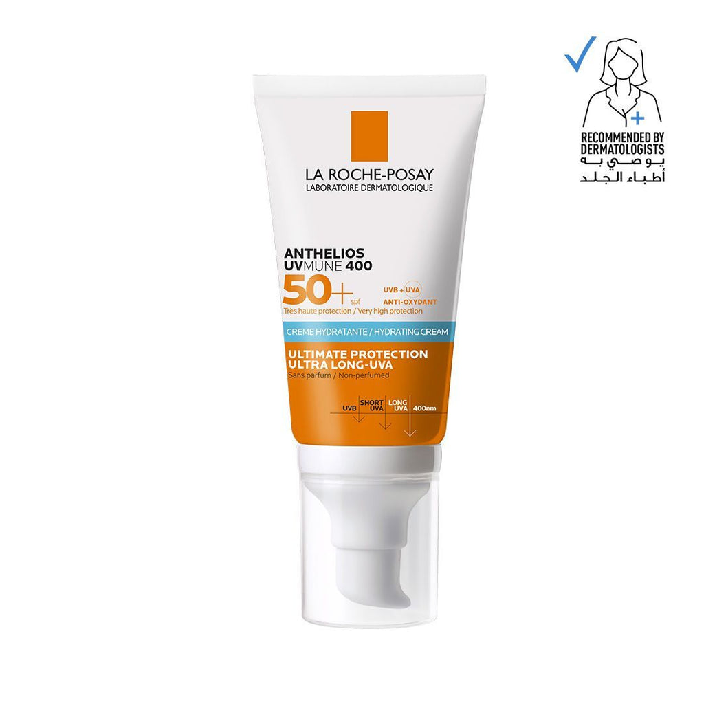 La Roche-Posay Anthelios Uvmune 400 Water-Resistant Hydrating Facial Sunscreen for Sensitive Skin SPF50+, 50ml product image