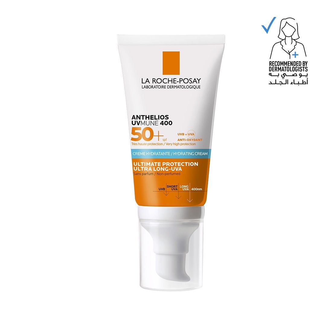 La Roche-Posay Anthelios Uvmune 400 Water-Resistant Hydrating Facial Sunscreen for Sensitive Skin SPF50+, 50ml product image