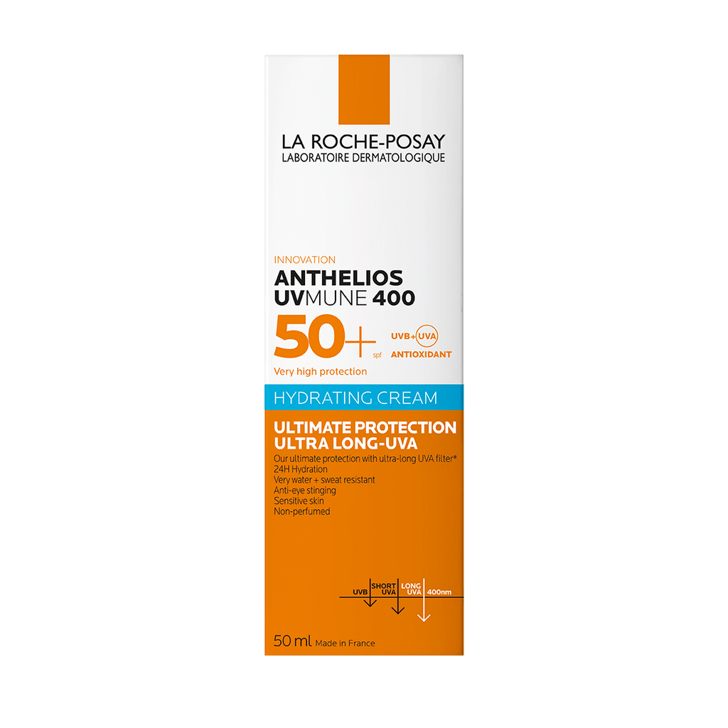 La Roche-Posay Anthelios Uvmune 400 Water-Resistant Hydrating Facial Sunscreen for Sensitive Skin SPF50+, 50ml product image 3