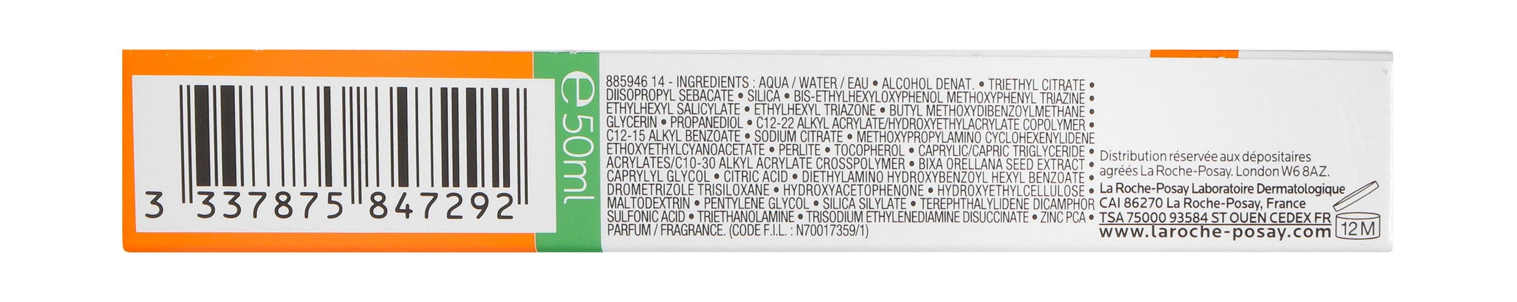 La Roche-Posay Anthelios Uvmune 400 Invisible Oil Control Facial Sunscreen for Sensitive & Oily Skin SPF50+, 50ml product image 3