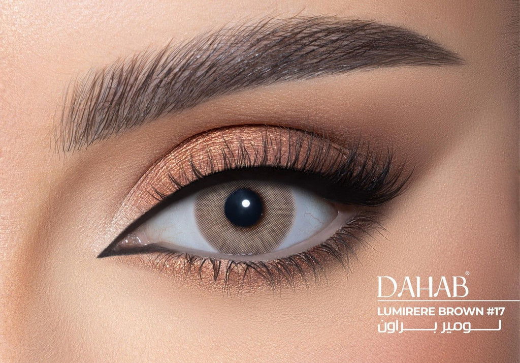 Dahab Soft Contact Lenses Lumirere Brown #17 product image 5