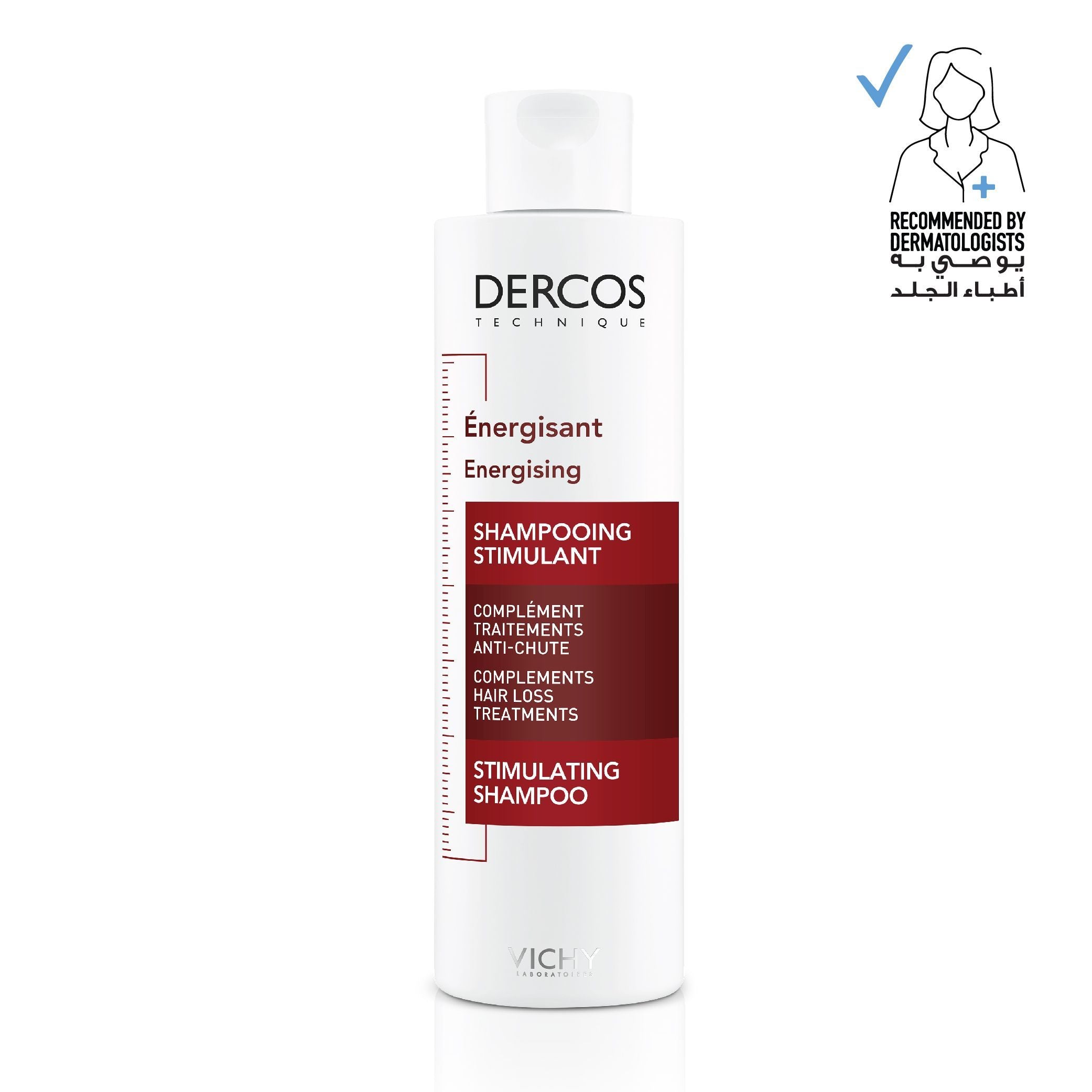 Vichy Dercos Energizing Anti-Hair Loss Shampoo with Aminexil, Vitamin B3, B5 & B6, 200ml product image