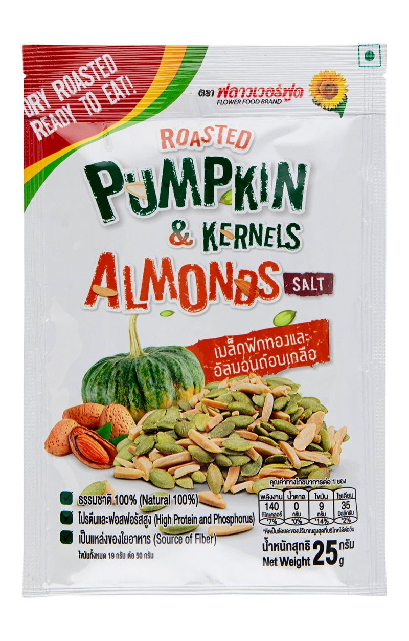 Flower Food Roasted & Salted Pumpkin & Almond Kernels, 25g