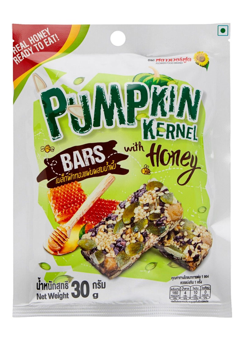 Flower Food Pumpkin Kernel Bar with Honey, 30g