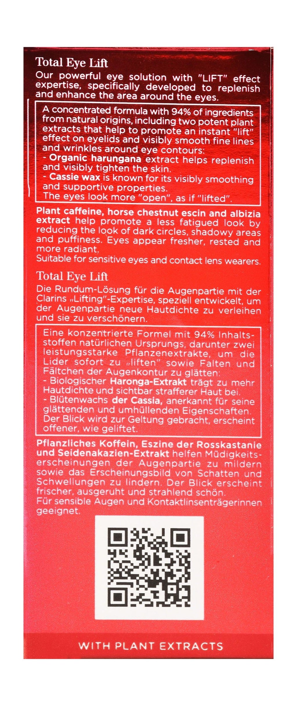 Clarins Total Eye Lift Serum, 15ml product image 2
