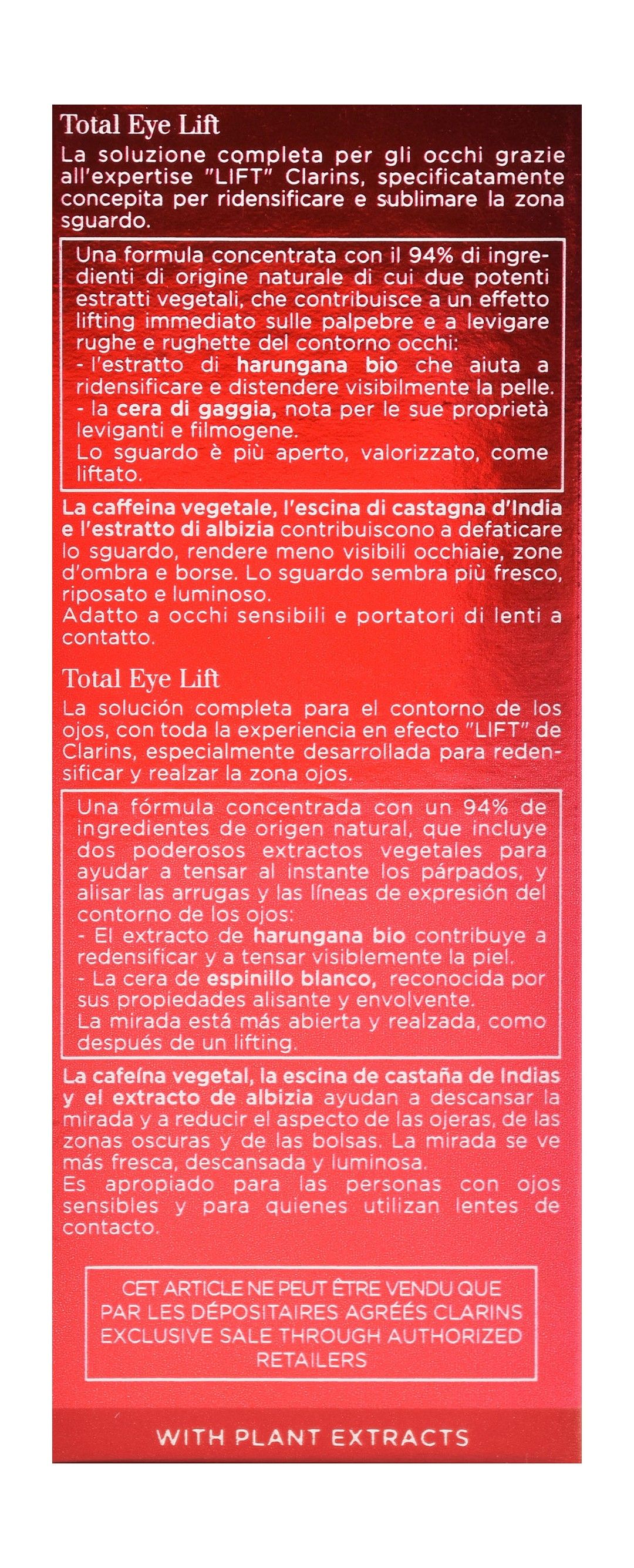 Clarins Total Eye Lift Serum, 15ml product image 3