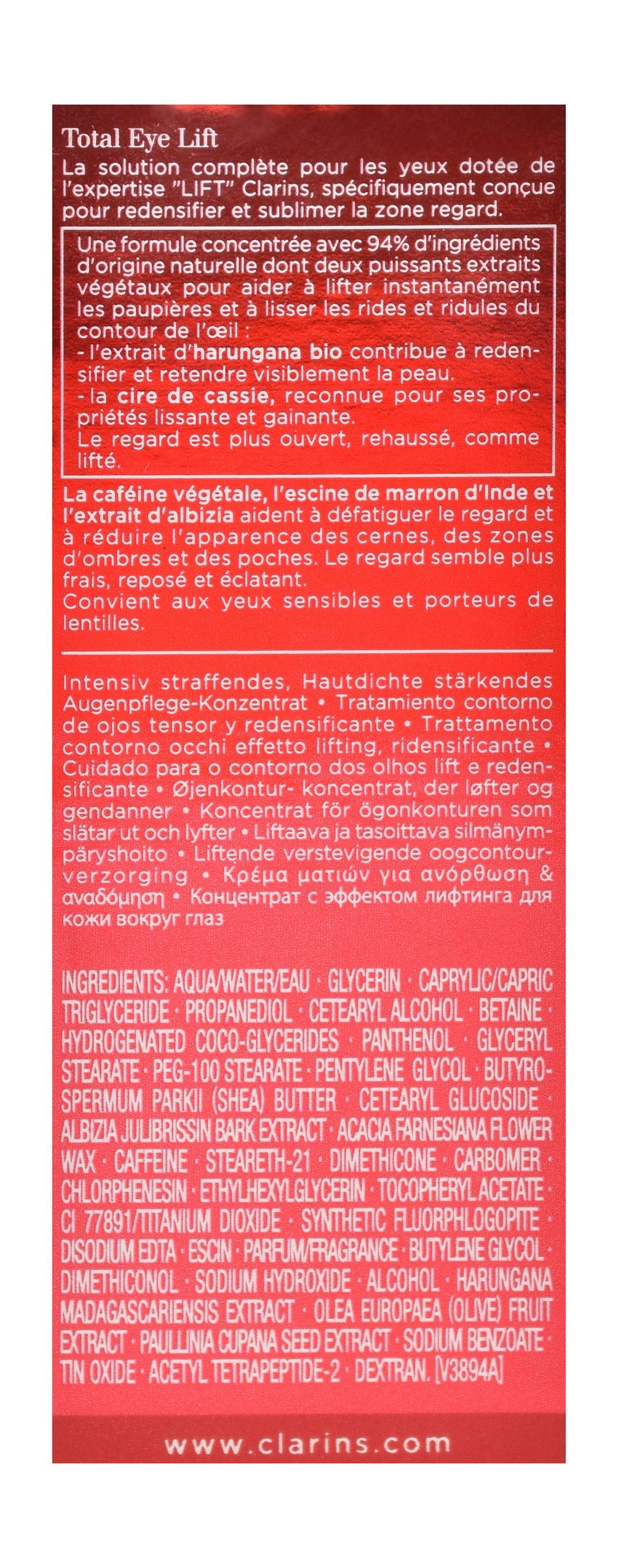 Clarins Total Eye Lift Serum, 15ml product image 4