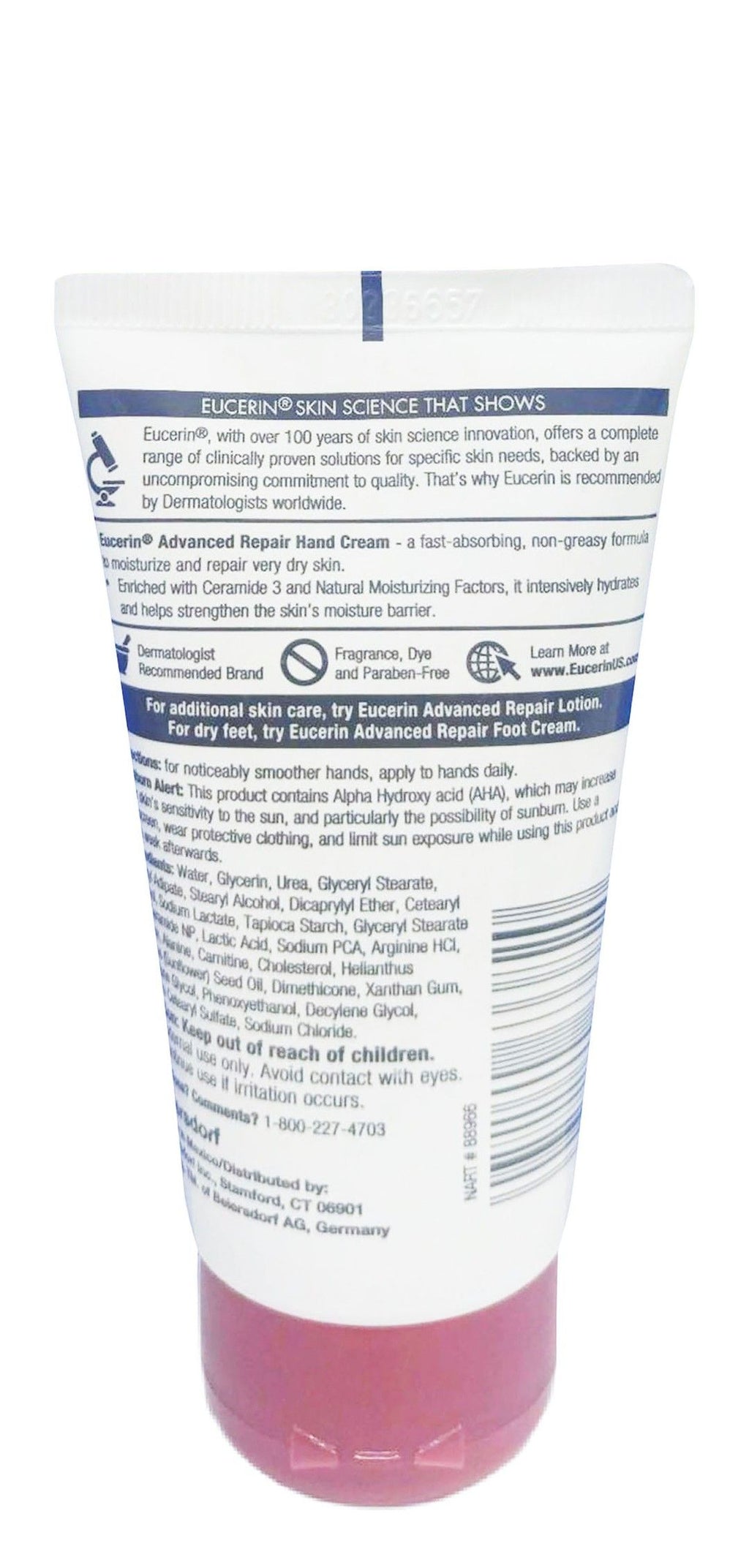 Eucerin, Advanced Repair Hand Creme, Fragrance Free, 2.7 Oz 78g product image 2