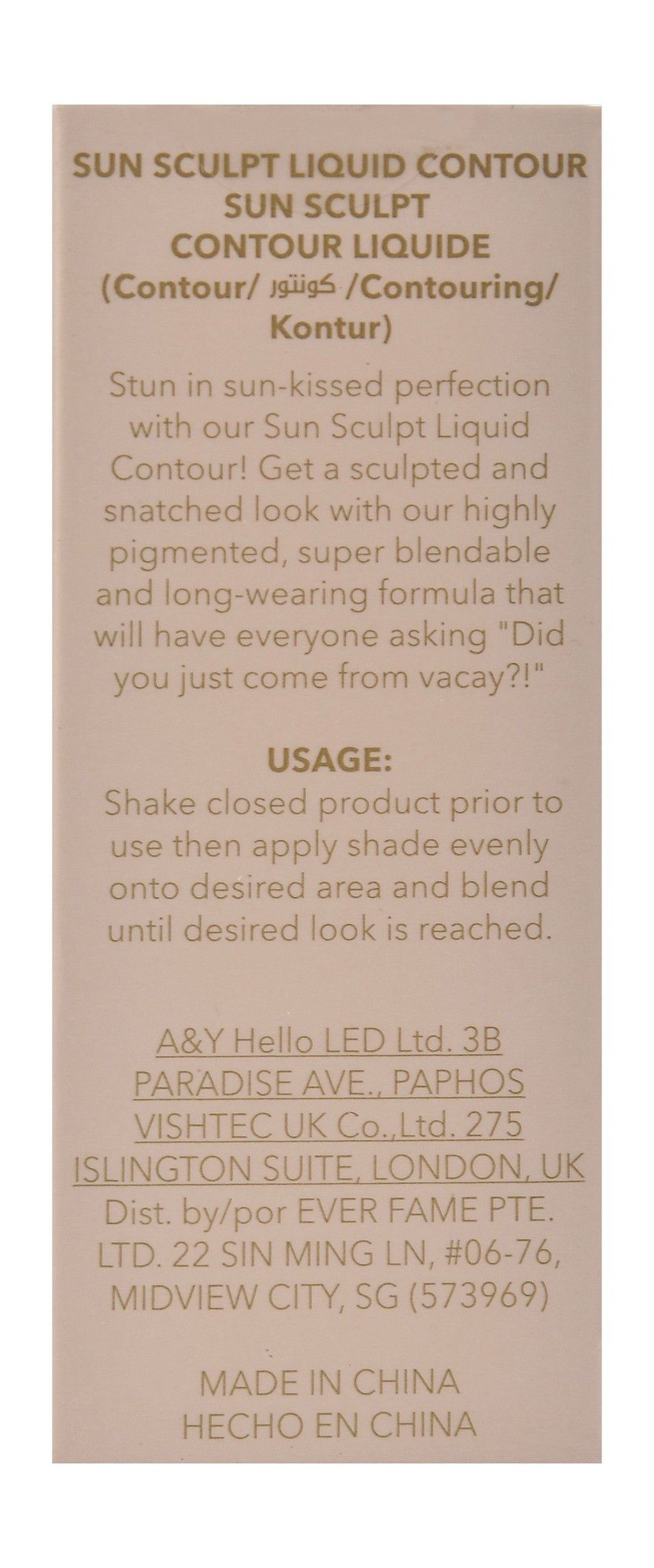 Sheglam Liquid Contour Tawny Amber Gel product image 4