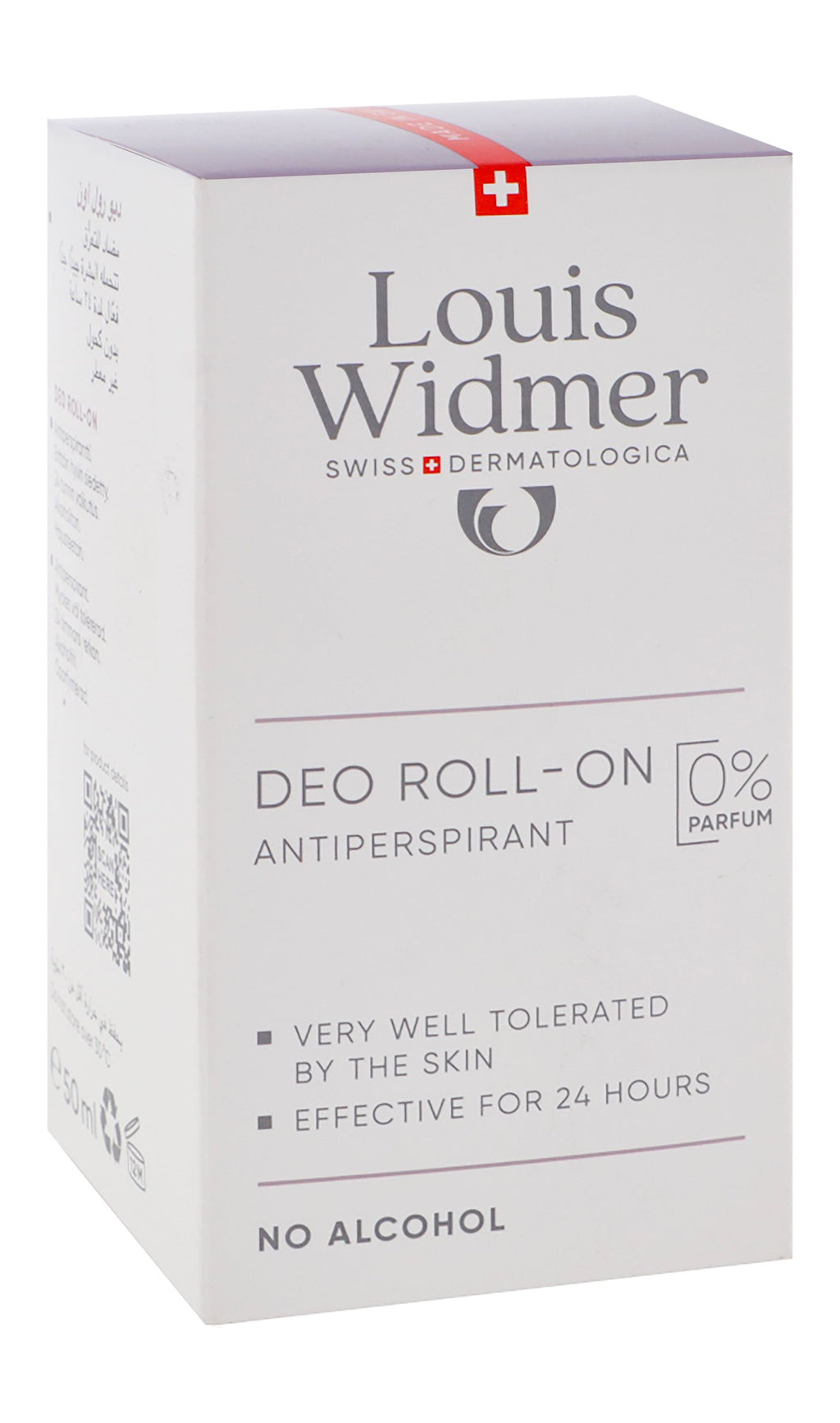 Louis Widmer Unscented Deodorant Roll-On, 50ml product image
