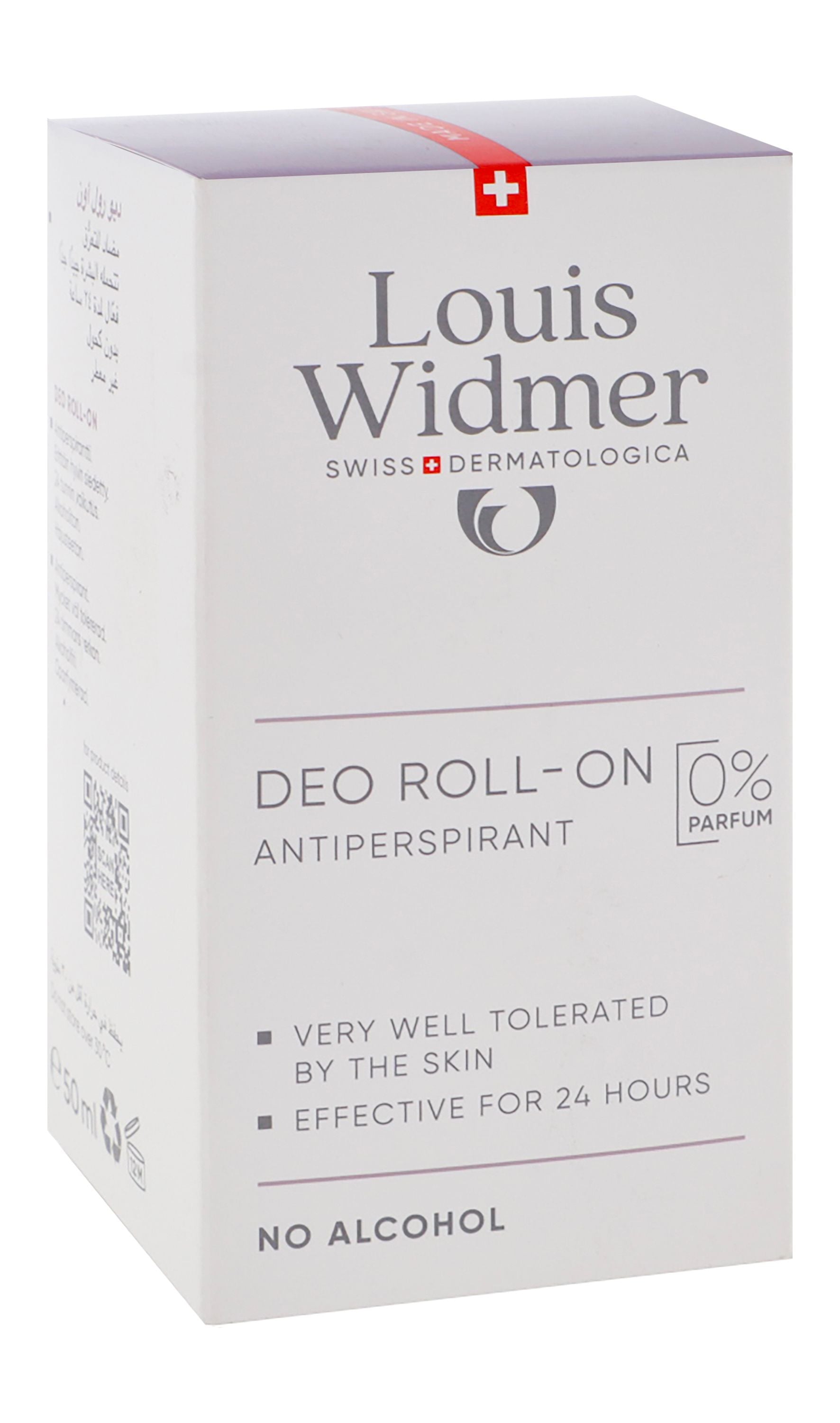 Louis Widmer Unscented Deodorant Roll-On, 50ml product image