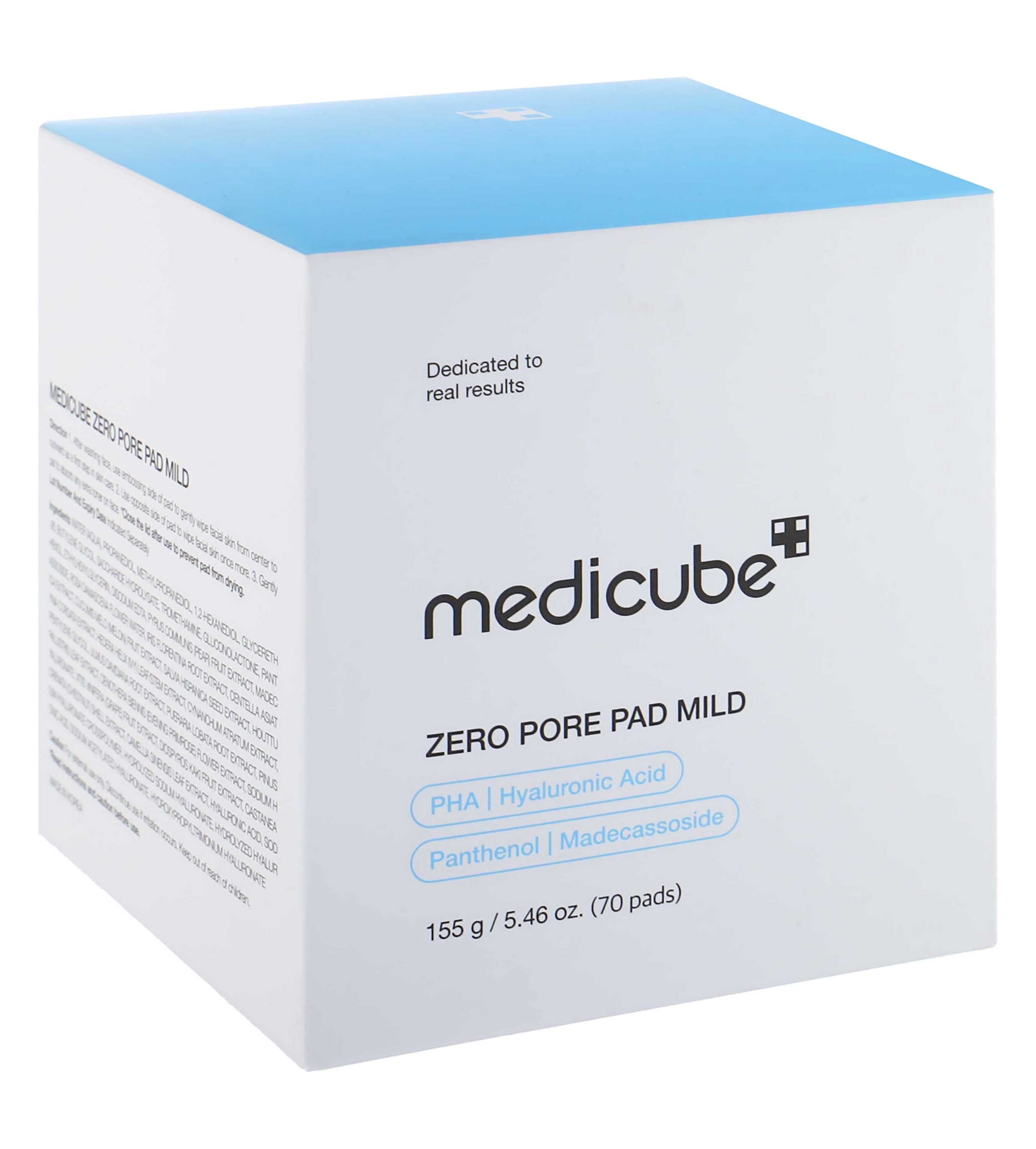 Medicube Zero Pore Pads Mild 2.0 Dual-Textured Facial Toner Pads for Exfoliation & Pore Care, 155mg, 70 Pieces product image 2