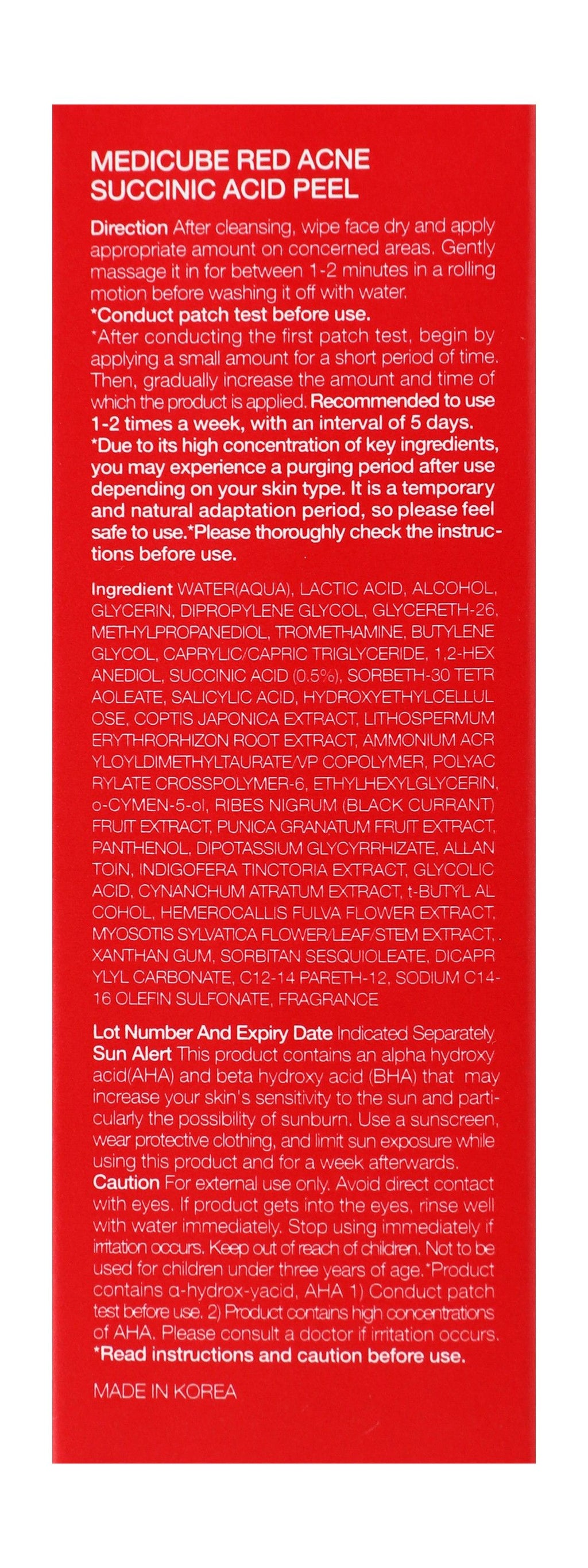 Medicube Red Acne Succinic Acid Peel 40g product image 5