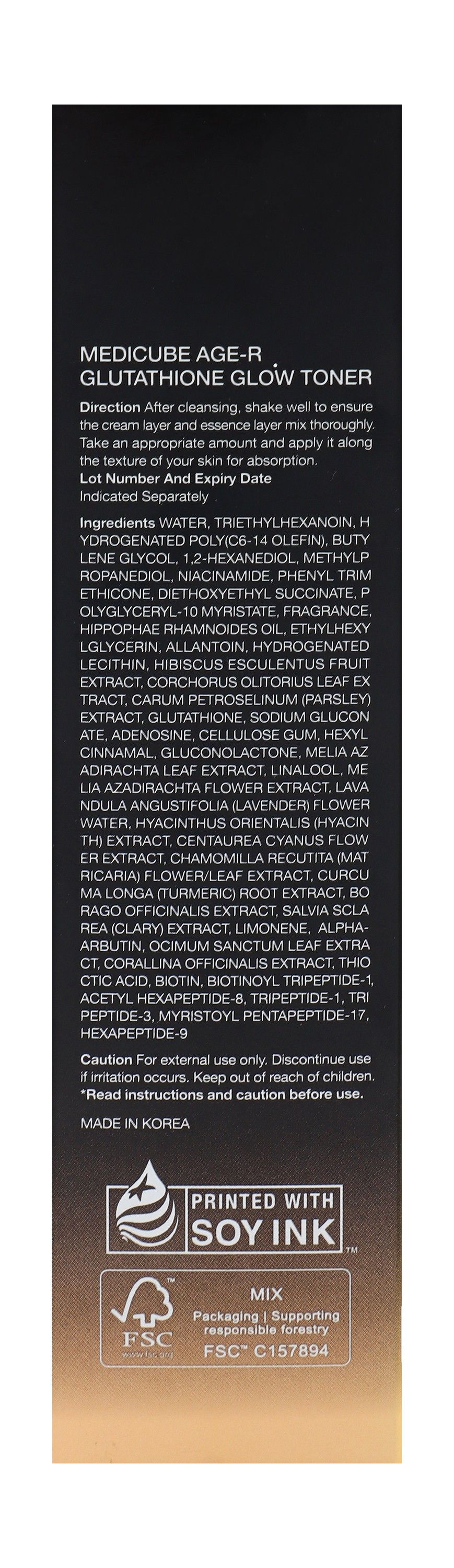 Medicube AGE-R Glutathione Glow Toner 140ml product image 2