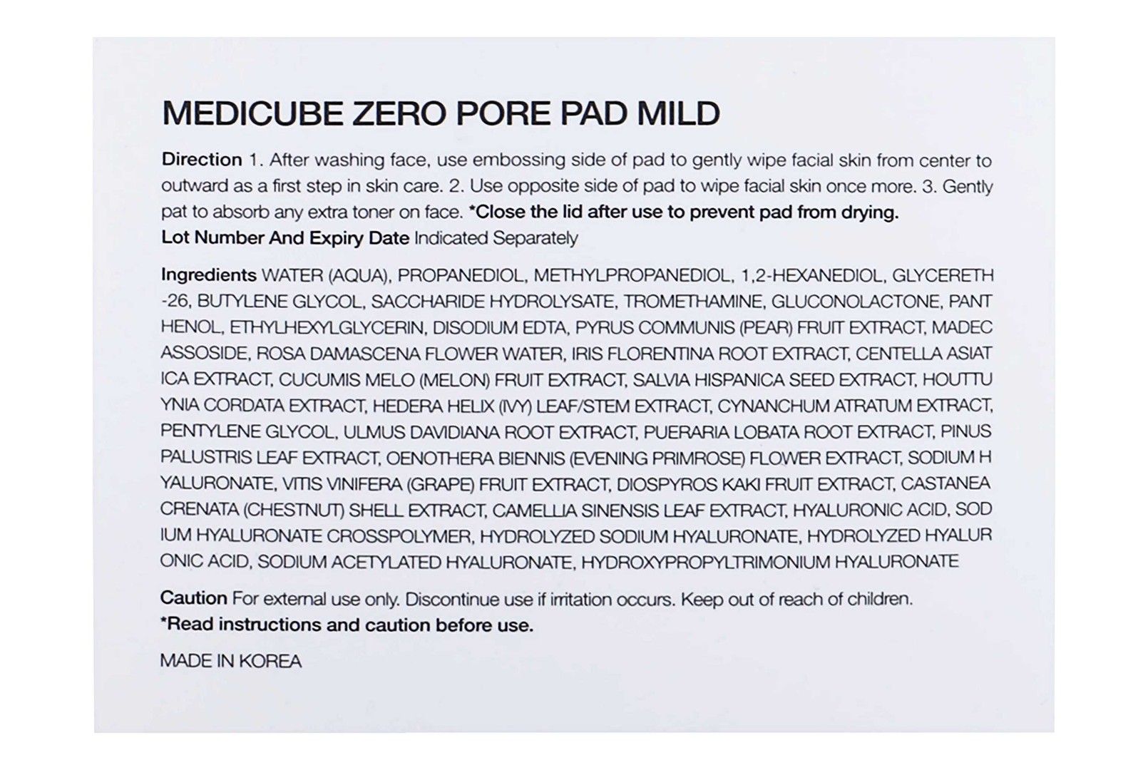 Medicube Zero Pore Pads Mild 2.0 Dual-Textured Facial Toner Pads for Exfoliation & Pore Care, 155mg, 70 Pieces product image 3