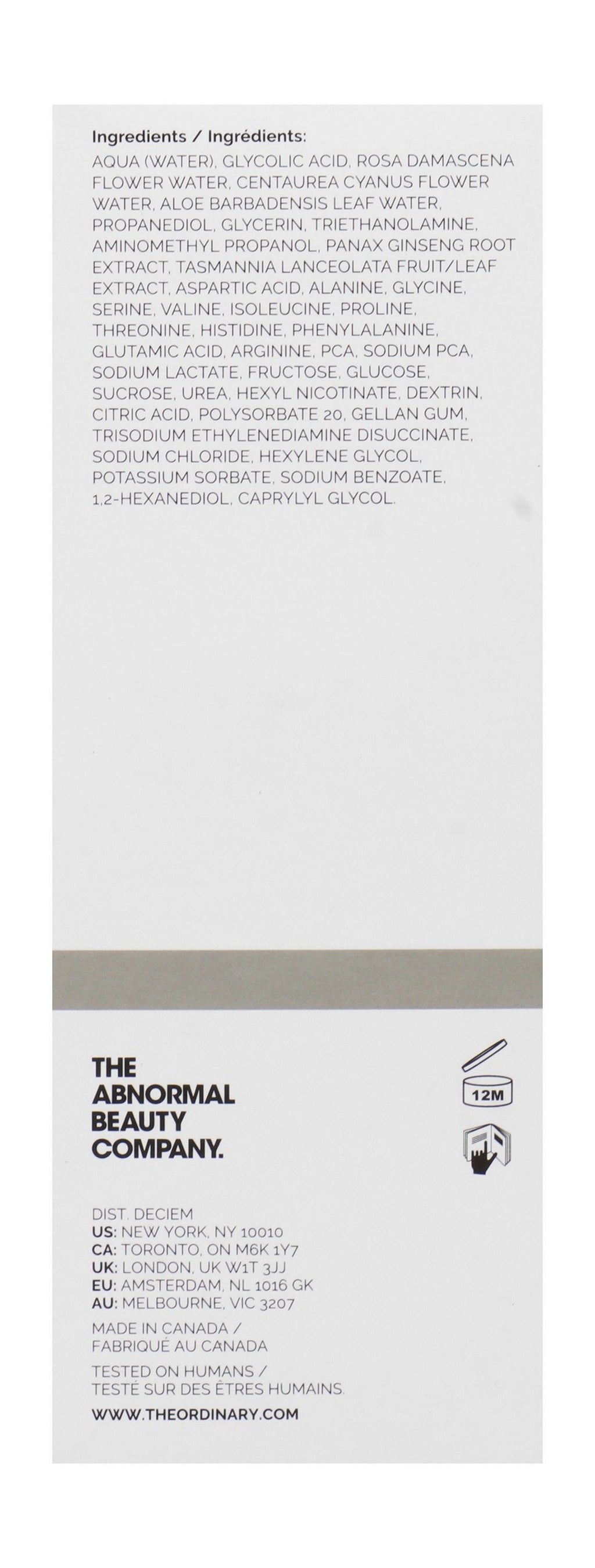 The Ordinary Glycolic Acid 7% Exfoliating Toner, 100ml product image 3